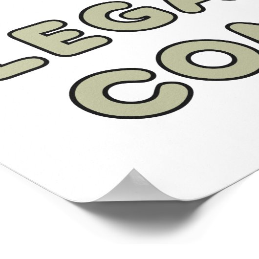 Comedy legaliseren poster (Hoek)