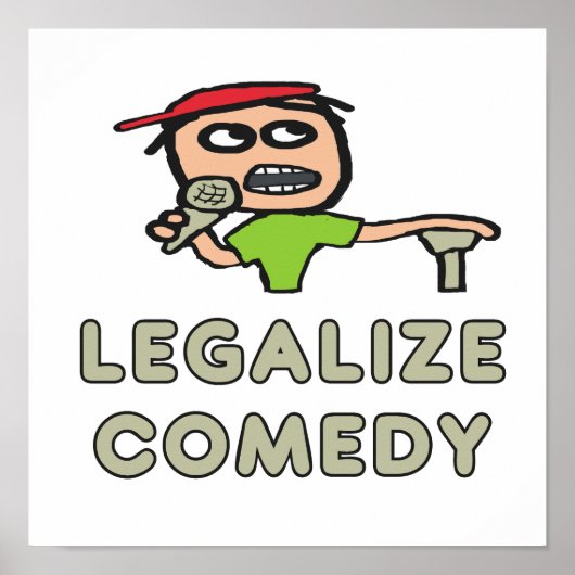 Comedy legaliseren poster (Voorkant)