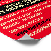 Comedy-maskers, Comedian, Comedy Club Adverteren Poster (Hoek)
