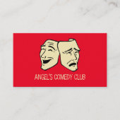 Comedy-maskers, Comedian, Comedy Club Visitekaartje (Voorkant)