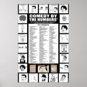 Comedy Numbers List - POSTER (Voorkant)