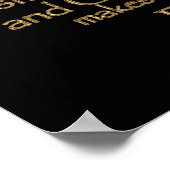 Comedy of Errors Feast Quote (Gold Version) Poster (Hoek)