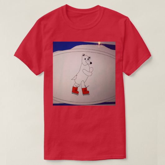 Comedy polaire Beren ijsschaatsen T-shirt (Design voorkant)
