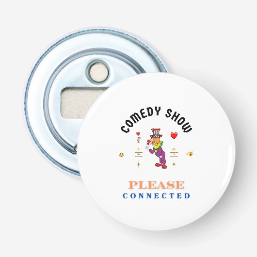 COMEDY SHOW BUTTON FLESOPENER (Voorkant)
