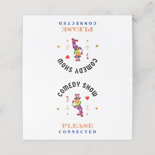 COMEDY SHOW KLANTENKAARTJE (Buitenkant ongevouwen)