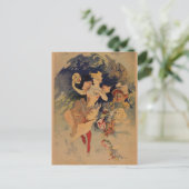 Comedy Theater 1900 van Jules Chéret Briefkaart (Staand voorkant)