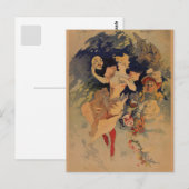 Comedy Theater 1900 van Jules Chéret Briefkaart (Voorkant / Achterkant)