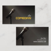 Comedy-theater voor Comedians Entertainment Perfor Visitekaartje (Voorkant / Achterkant)