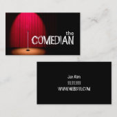 Comedy-theater voor Comedians Entertainment Perfor Visitekaartje (Voorkant / Achterkant)