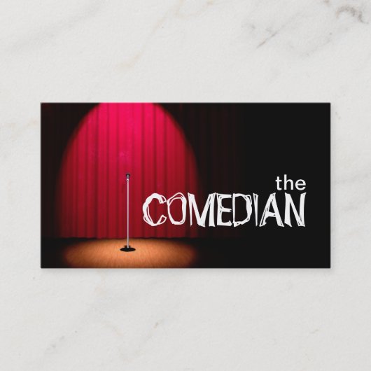 Comedy-theater voor Comedians Entertainment Perfor Visitekaartje (Voorkant)