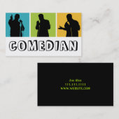 Comedy-theater voor Comedians Entertainment Perfor Visitekaartje (Voorkant / Achterkant)