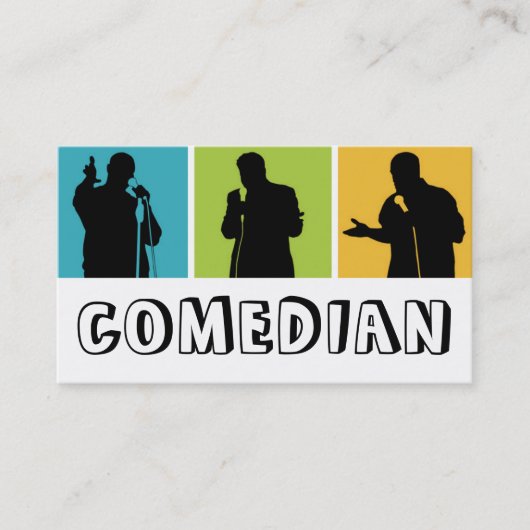 Comedy-theater voor Comedians Entertainment Perfor Visitekaartje (Voorkant)