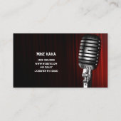 Comedy-theater voor Comedians Entertainment Perfor Visitekaartje (Achterkant)