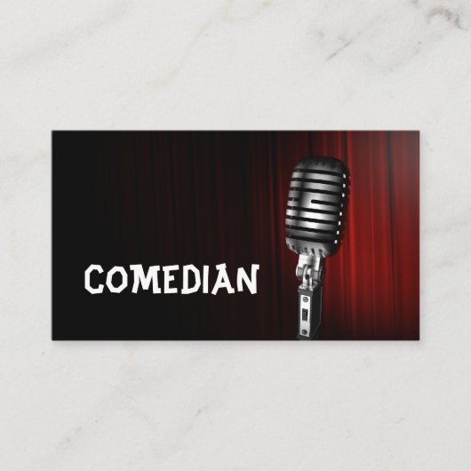 Comedy-theater voor Comedians Entertainment Perfor Visitekaartje (Voorkant)