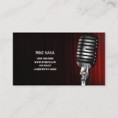 Comedy-theater voor Comedians Entertainment Perfor Visitekaartje (Achterkant)