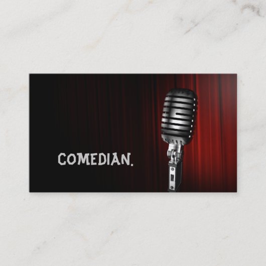 Comedy-theater voor Comedians Entertainment Perfor Visitekaartje (Voorkant)