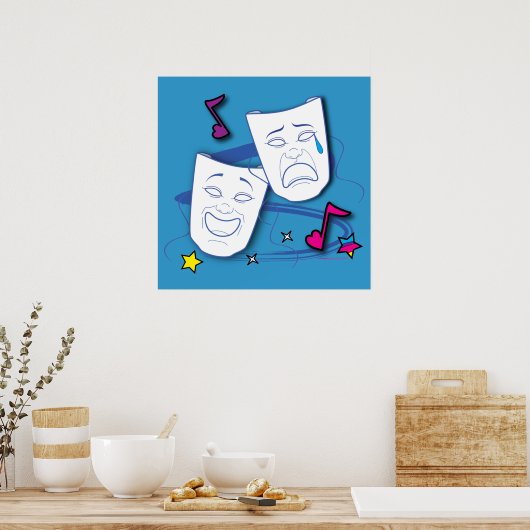 Comedy Tradrama Drama Poster (Keuken)