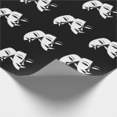 Comedy Tragedie Black en White Theater Mask Cadeaupapier (Hoek)