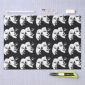 Comedy Tragedie Black en White Theater Mask Tissuepapier (Craft)