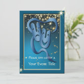 Comedy tragedie blauw bioscoopmasker - Aangepast u Kaart (Staand voorkant)