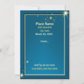 Comedy tragedie blauw bioscoopmasker - Aangepast u Kaart (Achterkant)