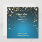 Comedy Tragedie Blue Theater Mask Kerstparty Kaart (Achterkant)