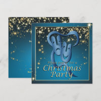 Comedy Tragedie Blue Theater Mask Kerstparty