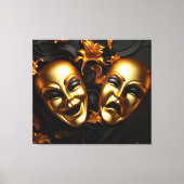 Comedy & tragedie canvas afdruk (Voorkant)