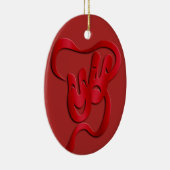 Comedy tragedie drama theater kerstversiering keramisch ornament (Rechts)