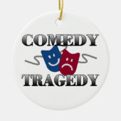 Comedy Tragedie Keramisch Ornament (Voorkant)