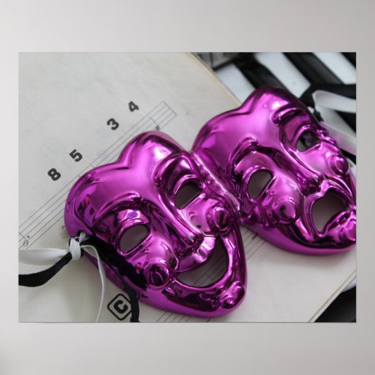 Comedy Tragedie Mask Poster (Voorkant)
