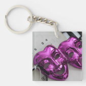 Comedy Tragedie Mask Sleutelhanger (Voorkant)