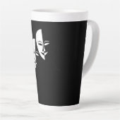 Comedy tragedie maskers Actor Gift Latte Mok (Rechterhoek)