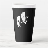 Comedy tragedie maskers Actor Gift Latte Mok (Voorkant)