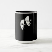 Comedy tragedie maskers Actor Gift Mok (Midden)
