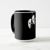 Comedy tragedie maskers Actor Gift Mok (Voorkant links)
