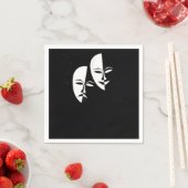 Comedy tragedie maskers Actor Gift Servet (Insitu)