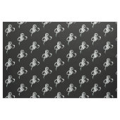 Comedy Tragedie Silver Black Fabric Stof (Fat Quarter)