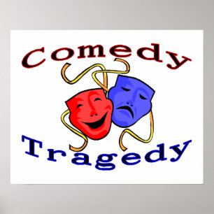 Comedy Tragedie Theater Maskers Poster