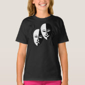 Comedy Tragedy Masks Actor Retro T-shirt (Voorkant)