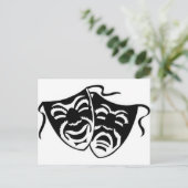 comedy_tragedyq briefkaart (Staand voorkant)