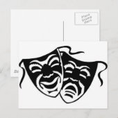 comedy_tragedyq briefkaart (Voorkant / Achterkant)