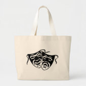 comedy_tragedyq grote tote bag (Voorkant)