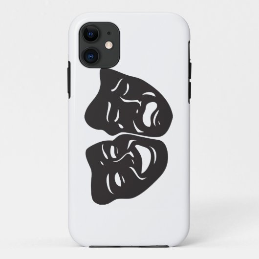 Comedy tragische drama-theatermaskers Case-Mate iPhone case (Achterkant)