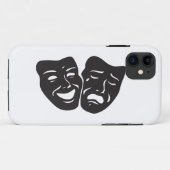 Comedy tragische drama-theatermaskers Case-Mate iPhone case (Achterkant (horizontaal))