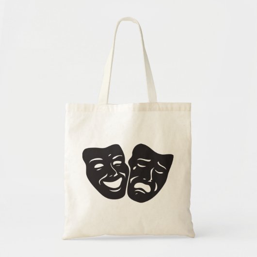 Comedy tragische drama-theatermaskers tote bag (Voorkant)