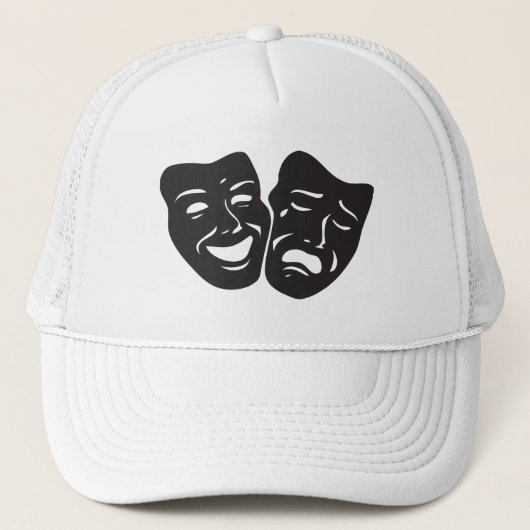 Comedy tragische drama-theatermaskers trucker pet (Voorkant)