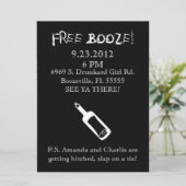 Comedy Wedding Invitation, Humor Kaart (Staand voorkant)