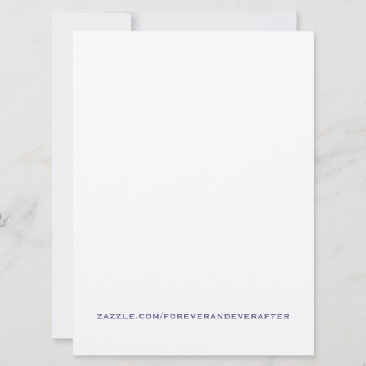 Comedy Wedding Invitation, Humor Kaart (Achterkant)