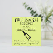 Comedy Wedding Invitation, Humor Kaart (Staand voorkant)